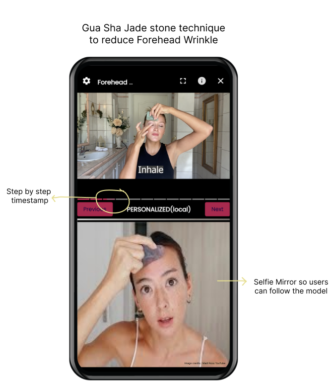 Gua Sha with experts in a AI Beuaty App