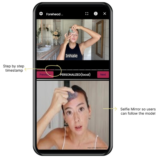 App's guidance and management