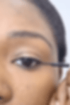 Mark a dot away from the eyeliner line on your eyelid at angle towards the end of the eyebrow with a liquid eyeliner