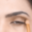 Appy the eyeshadow on the eye lid.
