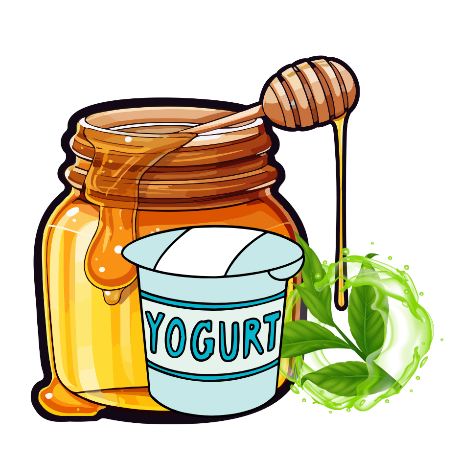 Honey Yogurt and Green Tea Home Remedies 