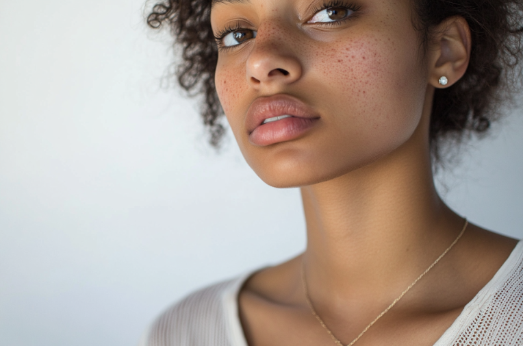 Girl with dark spots