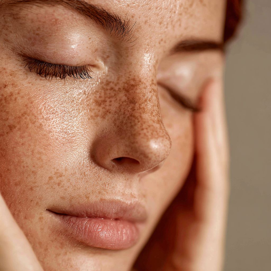 Irritated, red skin with visible dryness, showing the effects of using harsh skincare products.