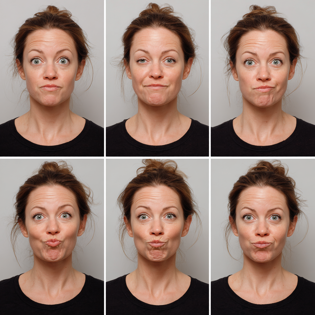 Facial Exercises for droopy cheeks