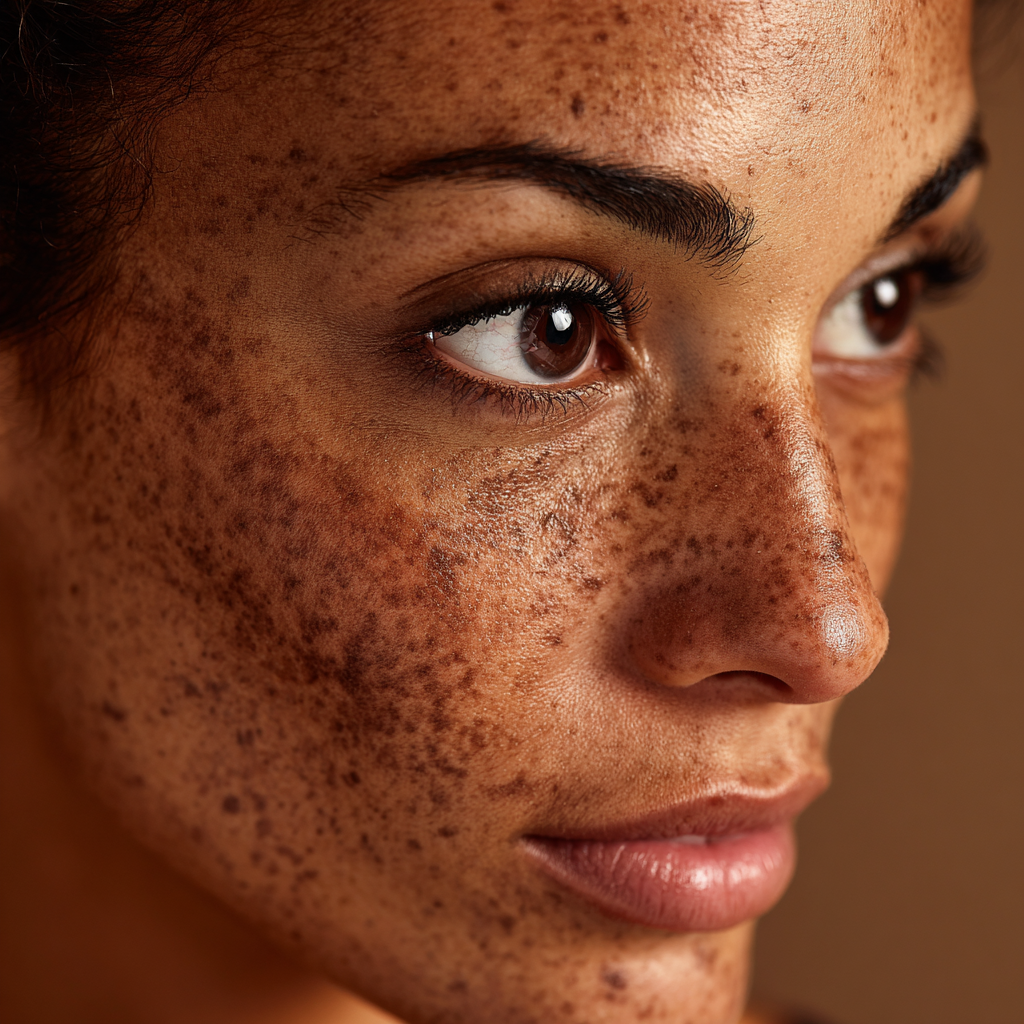 Picture of a women facing Hyperpigmentation.